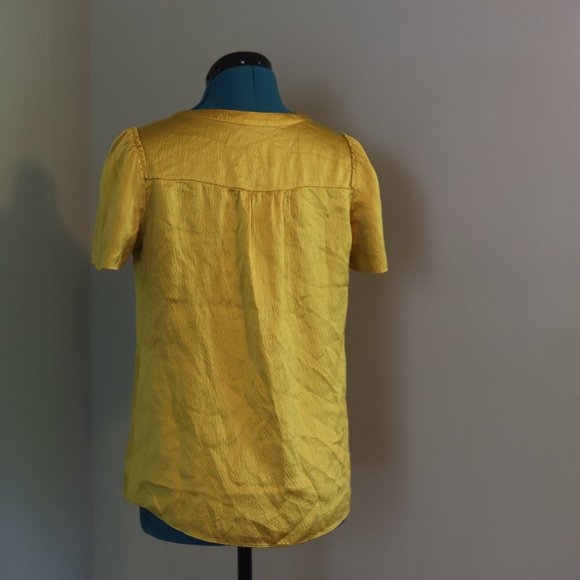 J. Crew | Mustard Textured Blouse - Picture 2 of 10